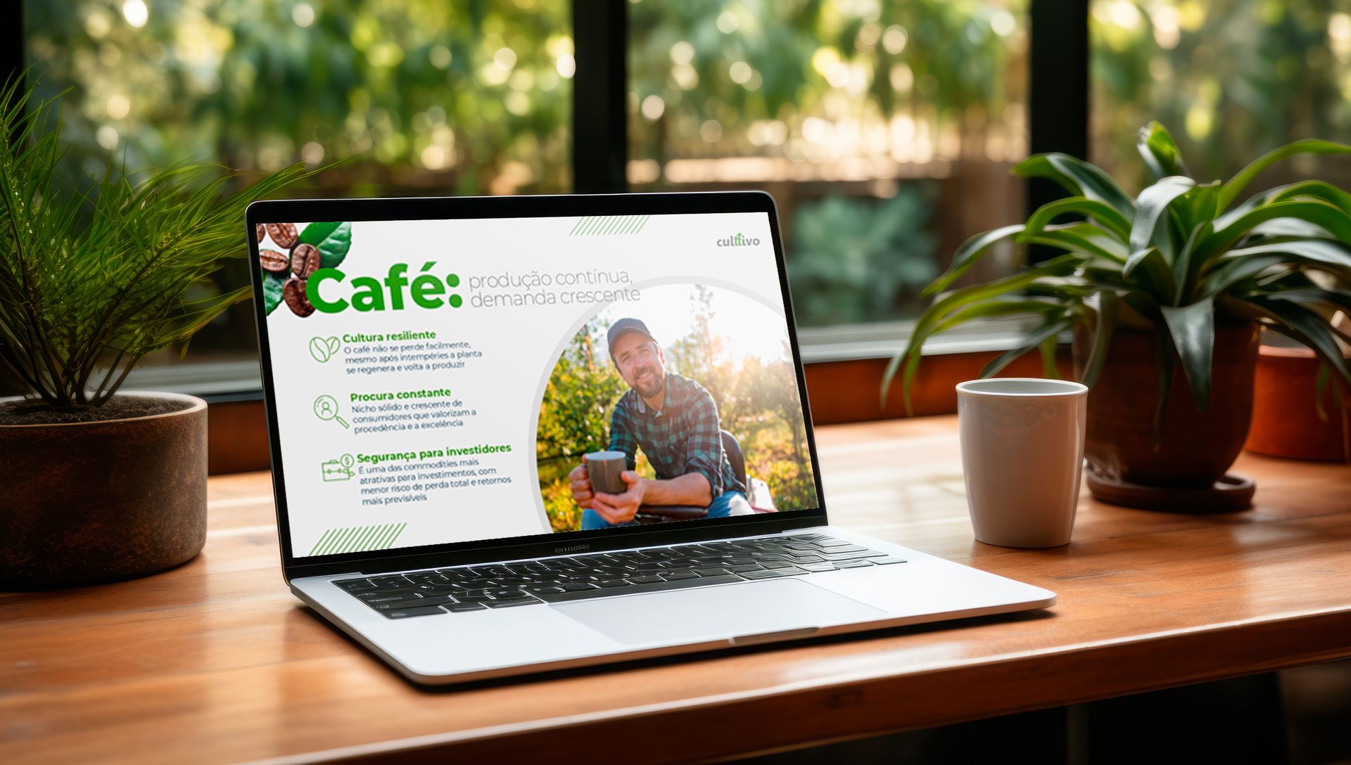 Culttivo - Apresentação Comercial, mockup
