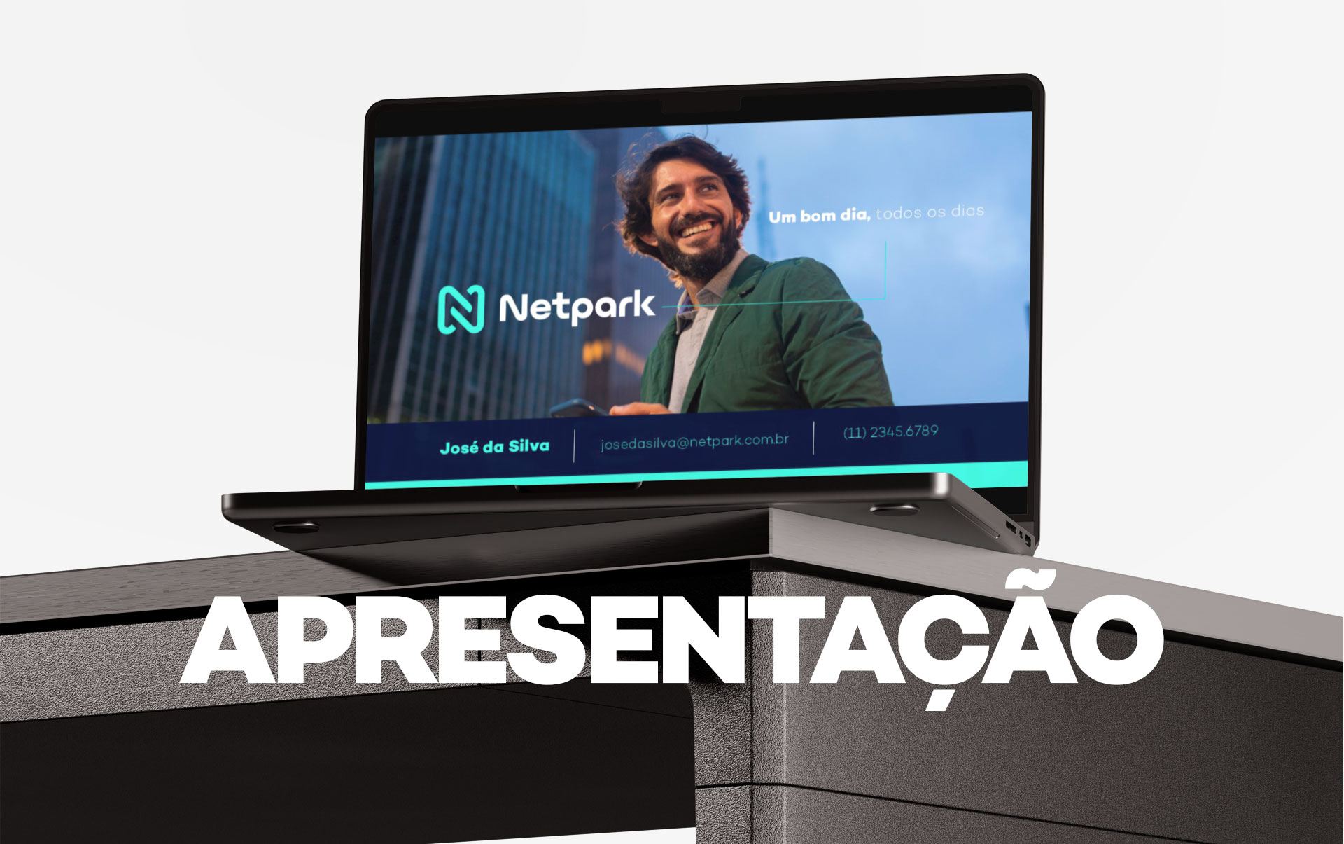 Netpark - Apresentação Comercial, capa do case