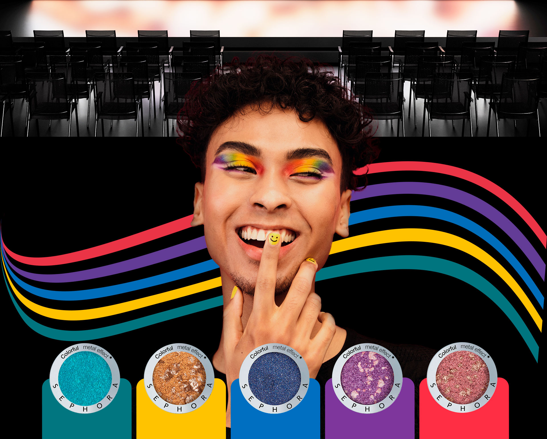 Sephora - Evento DE&I, paleta de cores